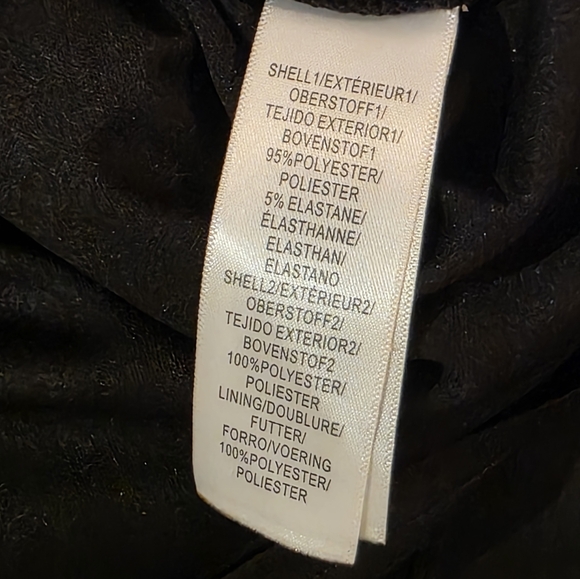 Adrianna Papell Black Sleeveless Scalloped V-Neck Midi Dress. Sz 16. NWT - Picture 9 of 9